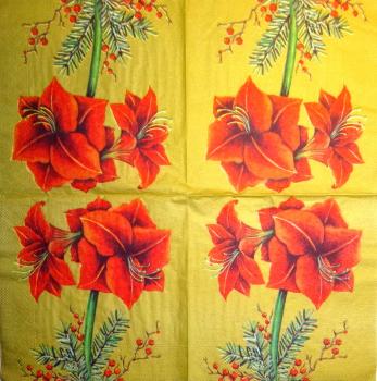 022 Lilies - 3-ply (gold) - Ambiente